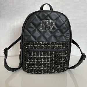 NWT Badgley Mischka Diamond -Quilted Nylon Backpack